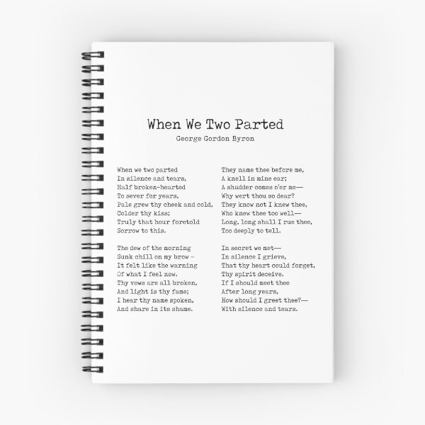 Item preview, When We Two Parted - Poem by George Gordon Byron - Literary Print - Typewriter 2 designed and sold by Studio Grafiikka.