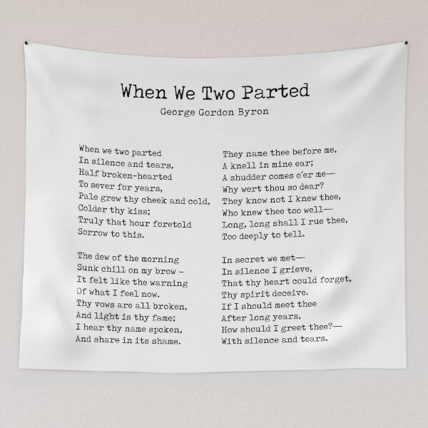 Item preview, When We Two Parted - Poem by George Gordon Byron - Literary Print - Typewriter 2 designed and sold by Studio Grafiikka.
