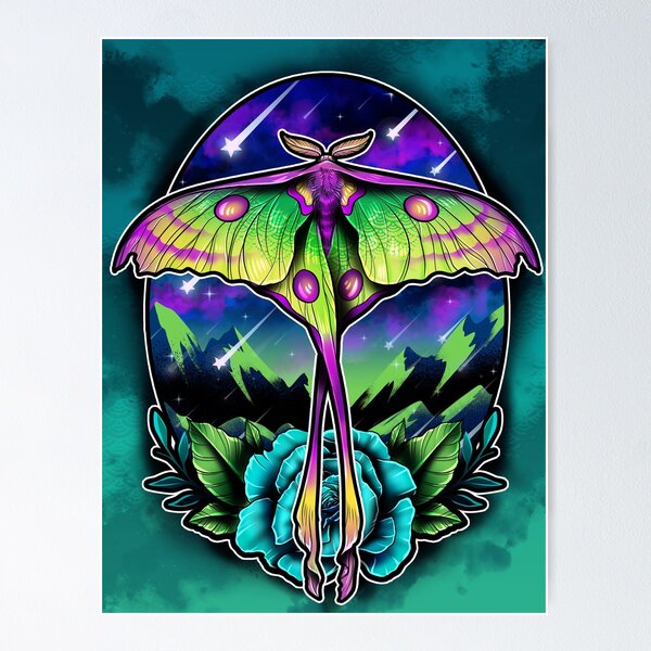 Comet Moth Print — Astral Emma