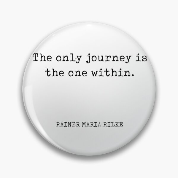 Item preview, The only journey is the one within - Rainer Maria Rilke Quote - Typewriter Print designed and sold by Studio Grafiikka.