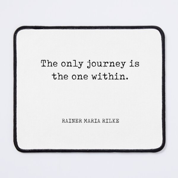 Item preview, The only journey is the one within - Rainer Maria Rilke Quote - Typewriter Print designed and sold by Studio Grafiikka.