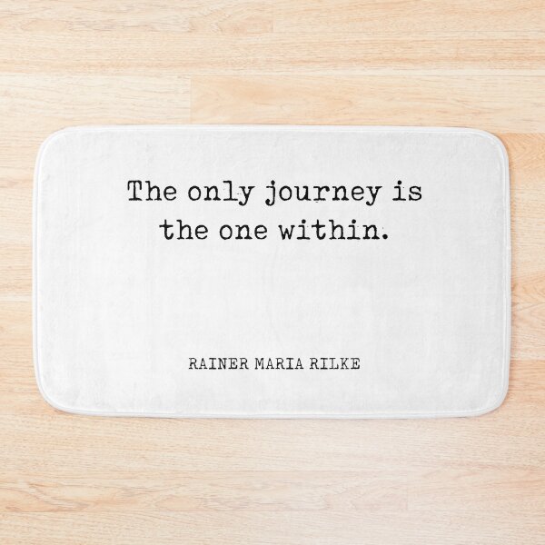 Item preview, The only journey is the one within - Rainer Maria Rilke Quote - Typewriter Print designed and sold by Studio Grafiikka.