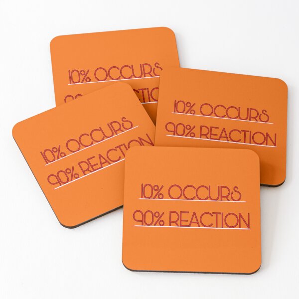 Item preview, 10% OCCURS 90% REACTION/ RED designed and sold by Zachlogic.