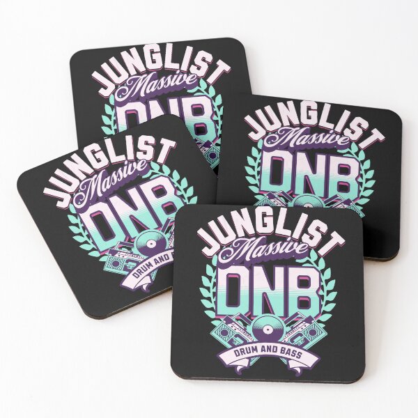 Item preview, DNB - Junglist Massive (white/teal/purple)  designed and sold by Discothreadz.