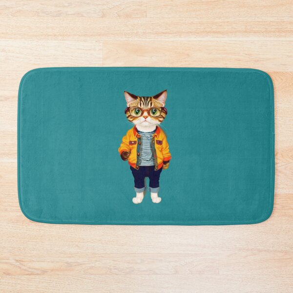 Artikelvorschau, Hipster-Katze V67 entworfen und verkauft von HipsterAnimals.