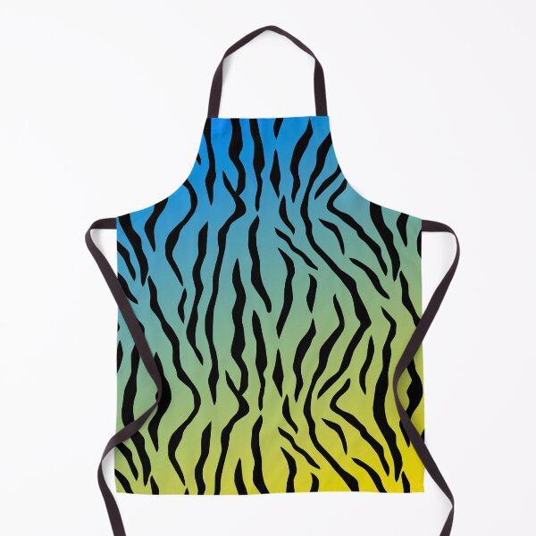 Item preview, Blue-Yellow-ish Tiger Stripes Pattern designed and sold by SpaceAlienTees.