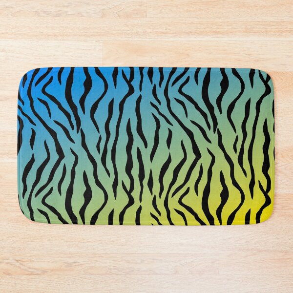 Item preview, Blue-Yellow-ish Tiger Stripes Pattern designed and sold by SpaceAlienTees.
