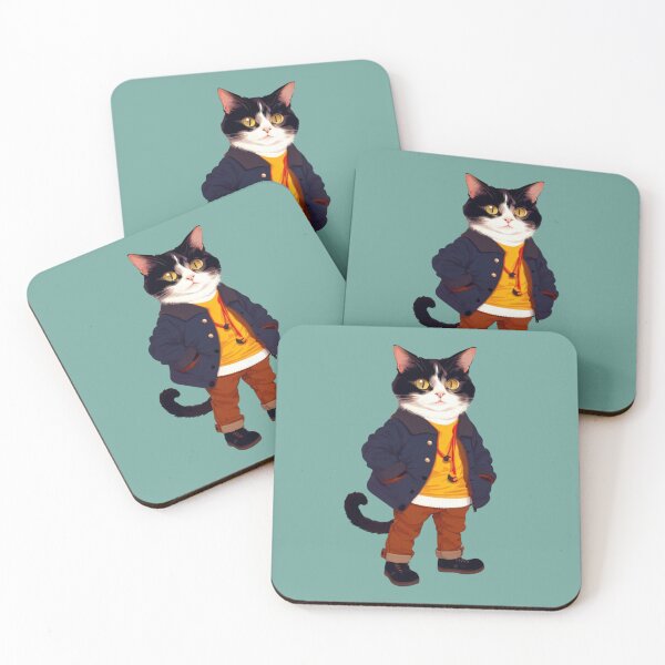 Item preview, Hipster Cat V68 designed and sold by HipsterAnimals.