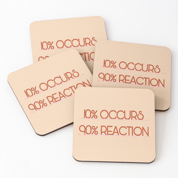 Item preview, 10% OCCURS 90% REACTION\ ORANGE designed and sold by Zachlogic.