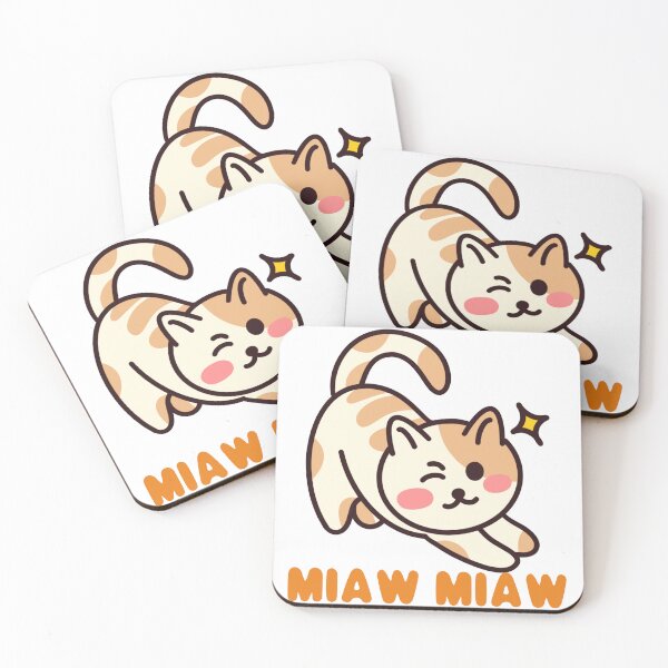 Item preview, Cat miaw,cat miaw love,cute cat lovers designed and sold by Lychee Design.