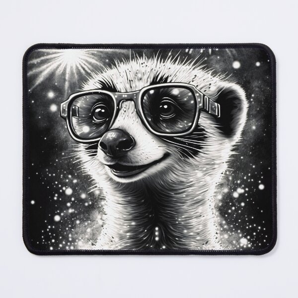 Item preview, Smiling meerkat with sunglasses and fireworks designed and sold by Tim Münnig.