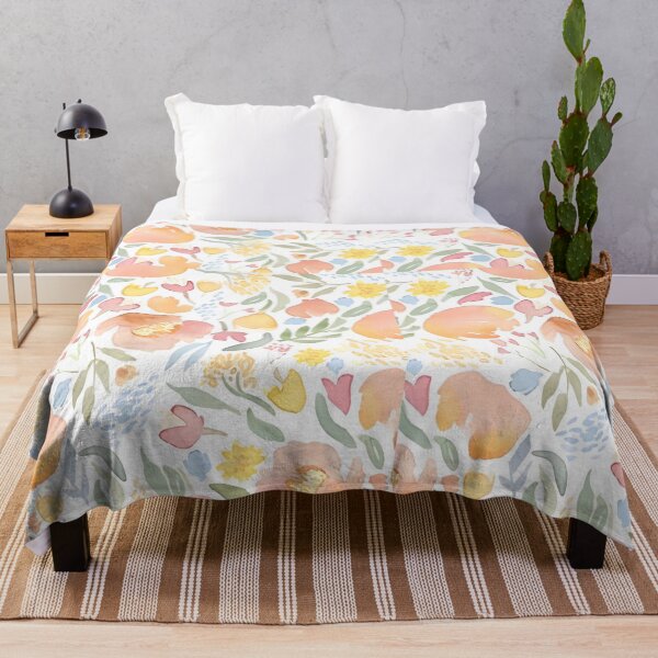 Item preview, colorful floreal tulip waterncolor pattern designed and sold by SplashPrint.