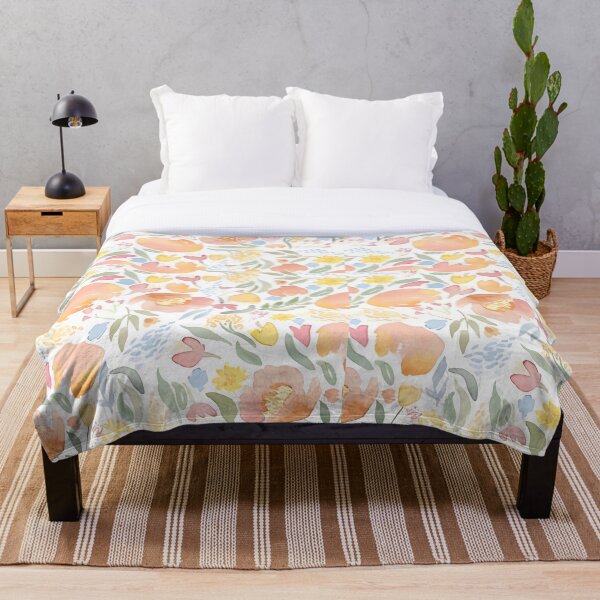 Aperçu de l'œuvre motif aquarelle de tulipes florales colorées créée et vendue par SplashPrint.