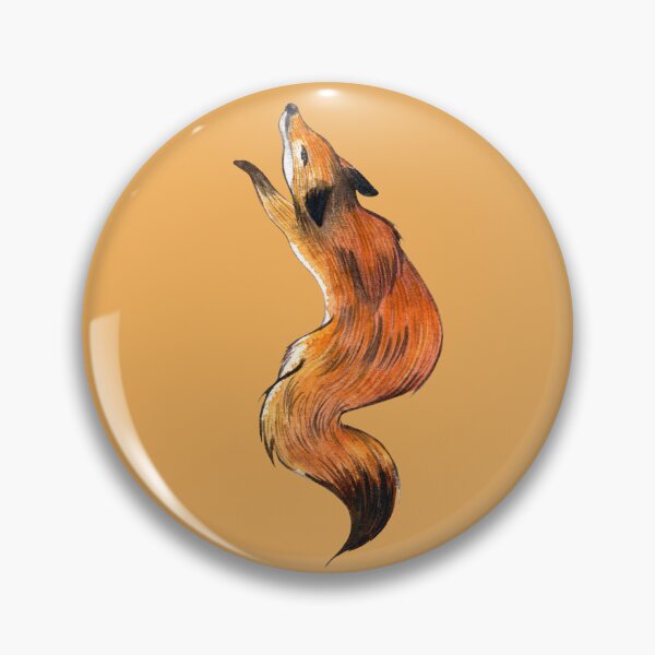 Item preview, Upward Fox. cottagecore decals. Woodland animals. designed and sold by beewitchcottage.