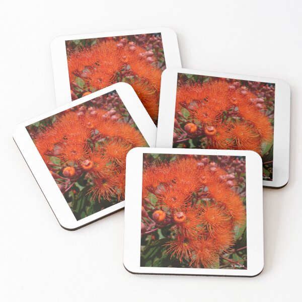 Item preview, Blaze of Orange Gum Flowers 2 designed and sold by Angela Gannicott.