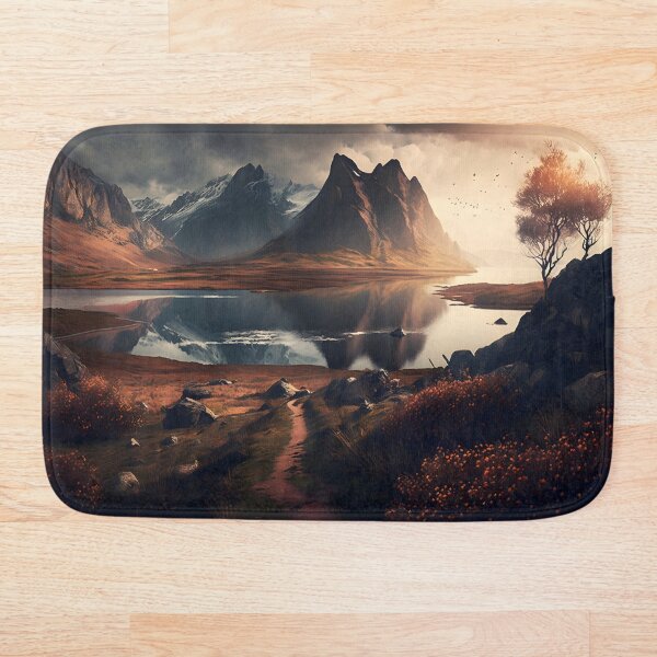 Artikelvorschau, Mountain Sunset Splendor - KI-generiert entworfen und verkauft von AI-Preference.