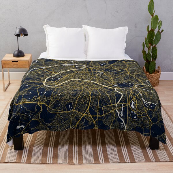Item preview, Paris City Map of France - Gold Art Deco designed and sold by deMAP.