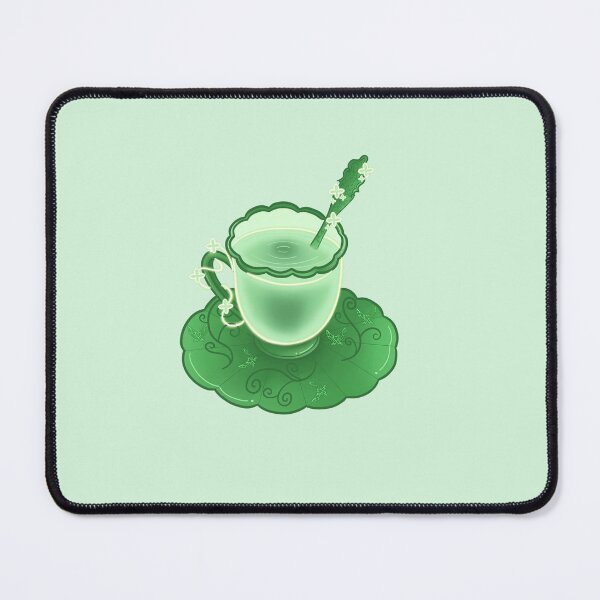 Item preview, Cute Dendro element tea cup from the video game Genshin Impact designed and sold by AnElementalGift.