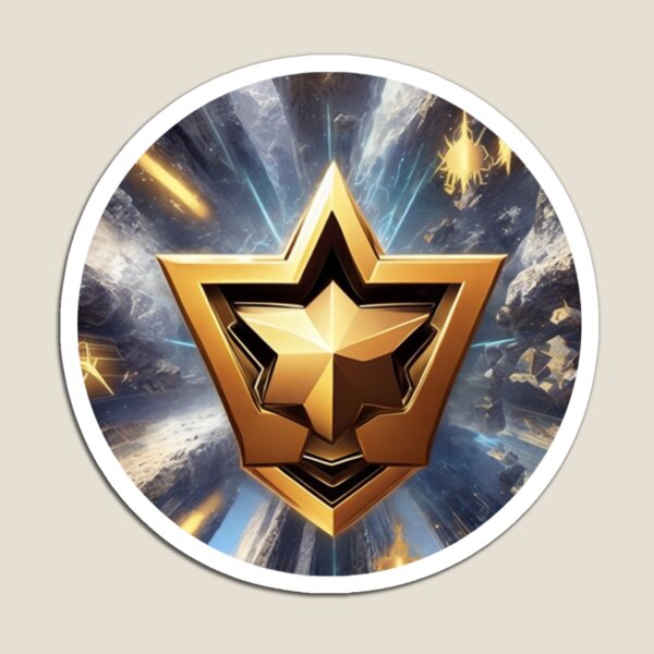 Estrella de Metal Futurista. Metal Star 2 Imán