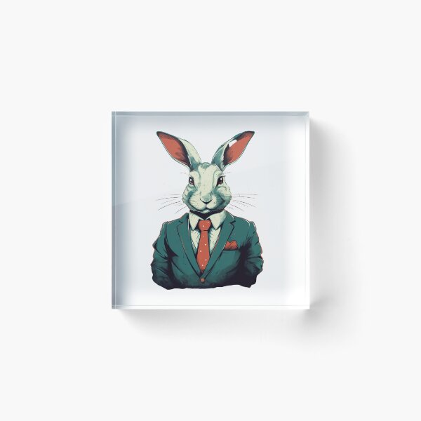 Item preview, Funny Rabbit CEO Personality designed and sold by lessyun.