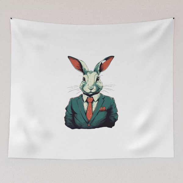 Item preview, Funny Rabbit CEO Personality designed and sold by lessyun.