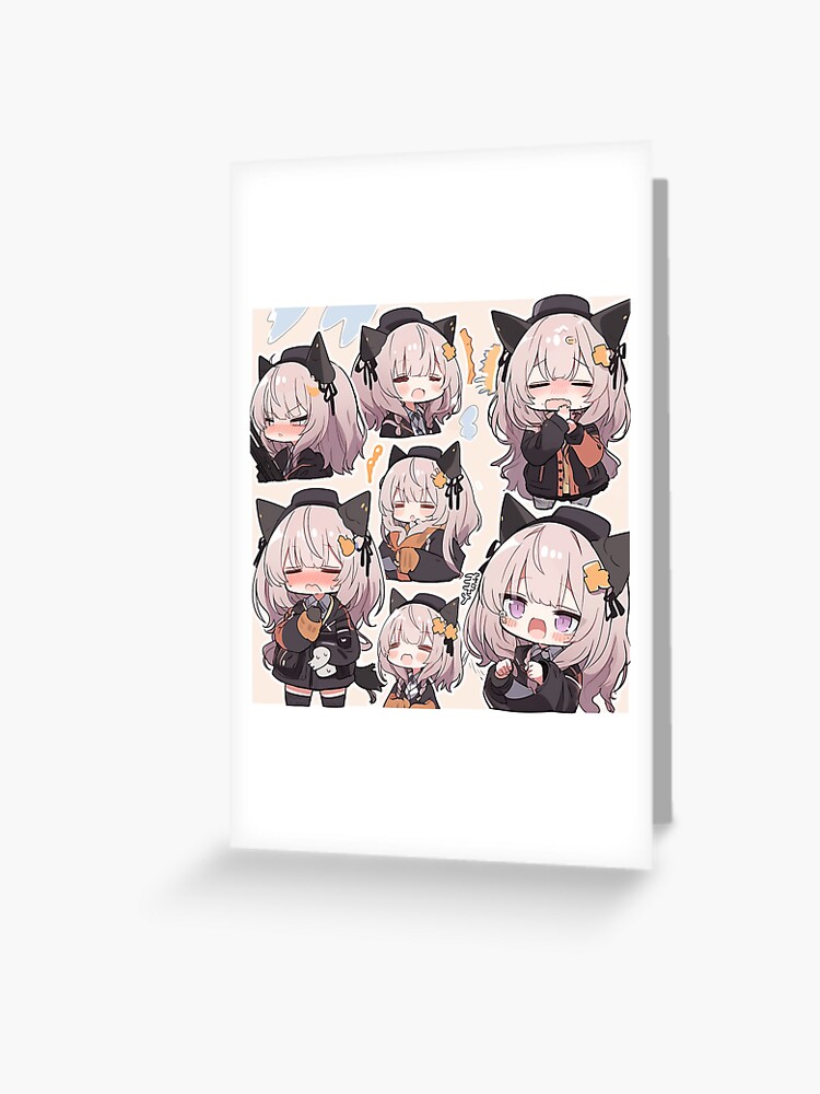 Chibi anime girls Greeting Card for Sale by ReznorArt