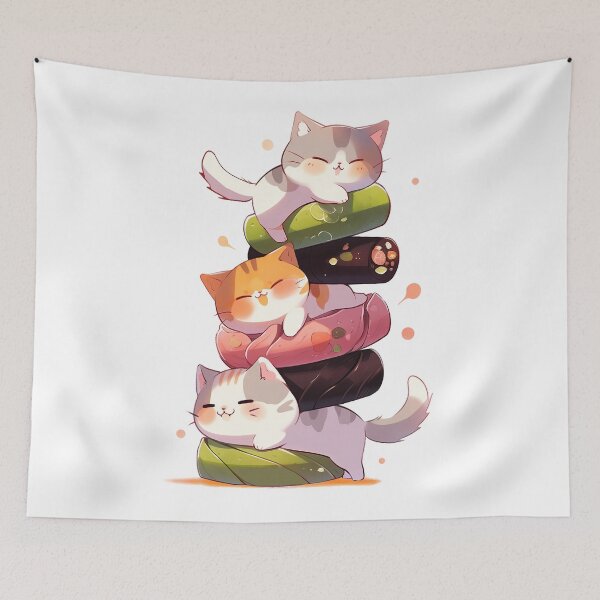 Item preview, sushi cat miaw | Japanese Anime Style designed and sold by mtperspective.