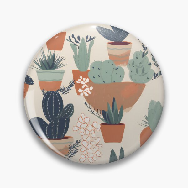 Item preview, Cacti Planters Illustration pattern | designed and sold by Hazmat-AI7.
