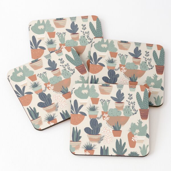 Item preview, Cacti Planters Illustration pattern | designed and sold by Hazmat-AI7.