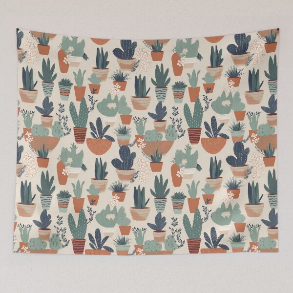 Item preview, Cacti Planters Illustration pattern | designed and sold by Hazmat-AI7.