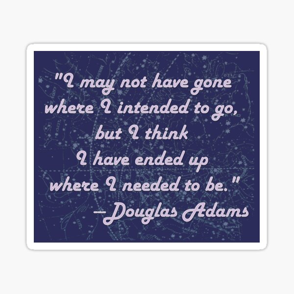 Item preview, The Ineffable Wisdom of Douglas Adams designed and sold by BastsTardyChild.