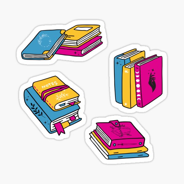 Item preview, Witchy pansexual bookstacks designed and sold by CreativeStrand.