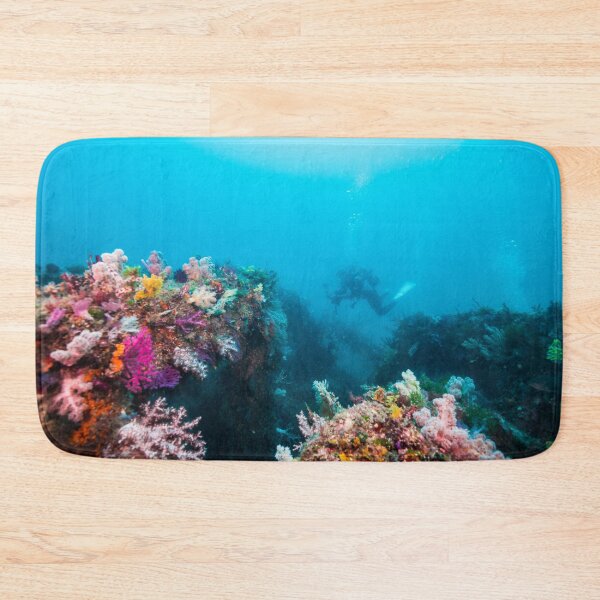 Item preview, Scuba diver exploring coral reef. designed and sold by tank200bar.