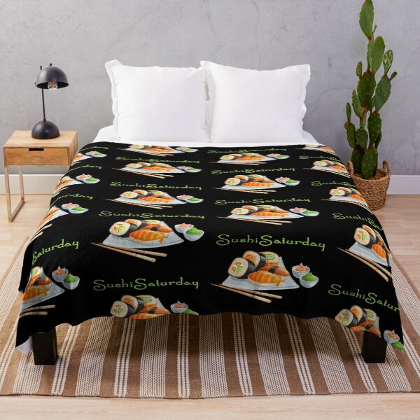 Item preview, Sushi Saturday (on Black) designed and sold by epinkb.