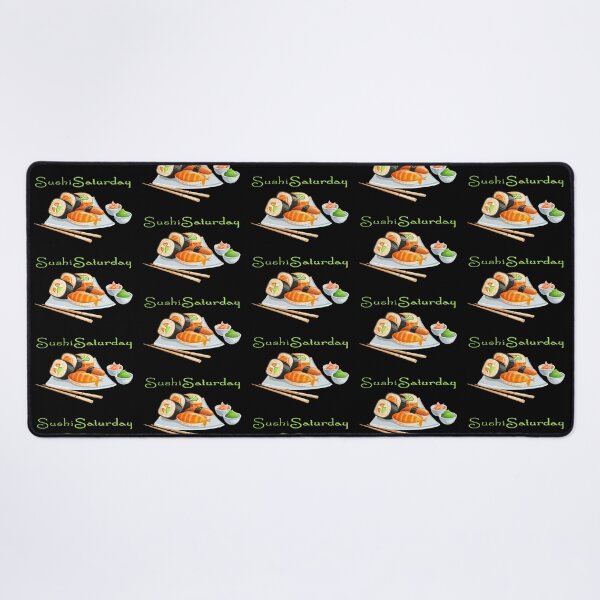 Item preview, Sushi Saturday (on Black) designed and sold by epinkb.