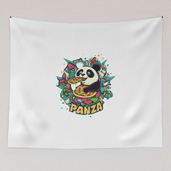 Item preview, Funny Panda Pizza Party Personality designed and sold by lessyun.