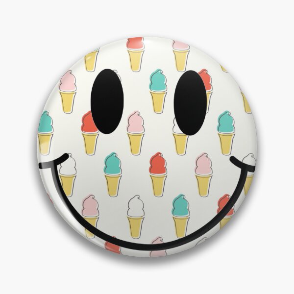 Artikelvorschau, Eiscreme-Smiley-Gesicht entworfen und verkauft von SwankyPlankDesi.