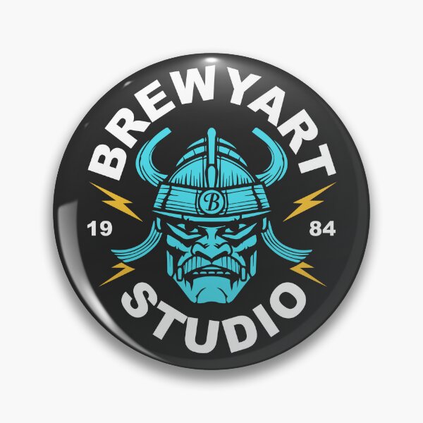 Artikelvorschau, Brewyart Studio, Vintage Samurai, Donner, Blitz, Abzeichen, Wild, Japan entworfen und verkauft von Brewyart Creative Design.