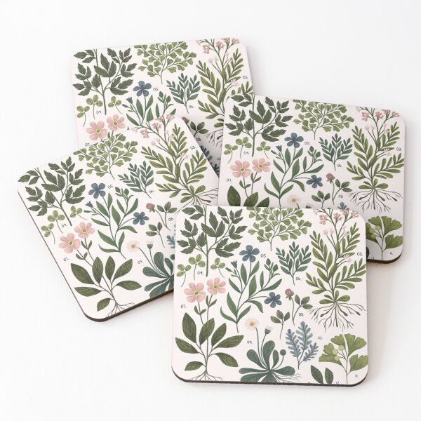 Item preview, Herbarium ~ vintage inspired botanical art print  designed and sold by lauragreenee.