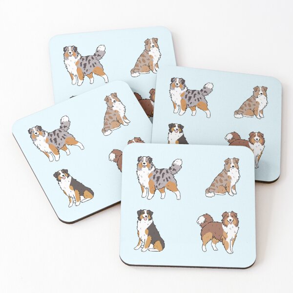 Item preview, Australian Shepherd cute illustration pack  designed and sold by Yarafantasyart.