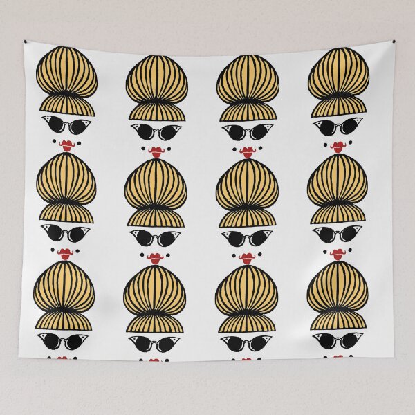 Item preview, Blonde beehive girl with retro specs  designed and sold by RavenPurdy.
