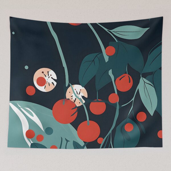 Item preview, Cherries in the Dark designed and sold by MadeOnTuesdays.