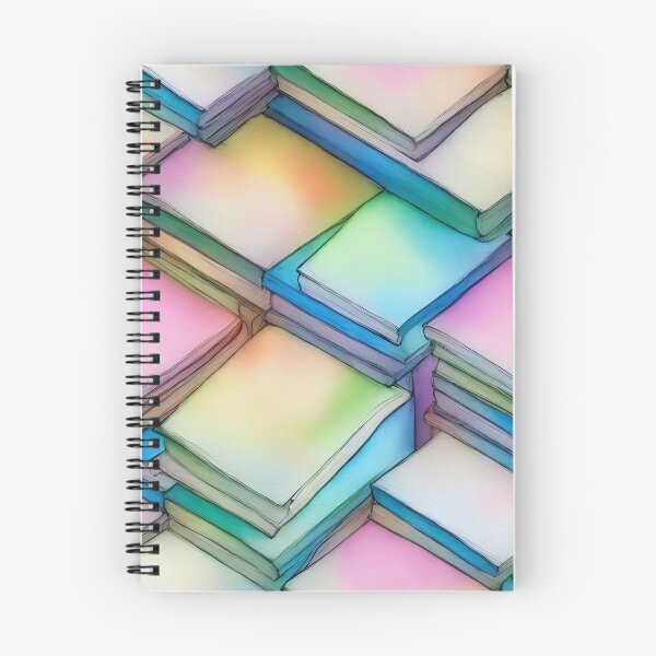 Item preview, Whimsical Books Seamless Pattern, Pastel Colors, Watercolor designed and sold by Girly-Universe.