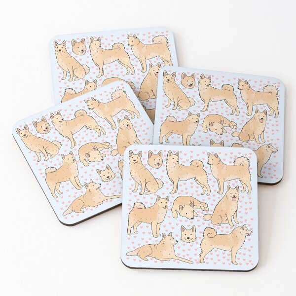 Item preview, Norwegian Buhund cute dog pattern designed and sold by Yarafantasyart.