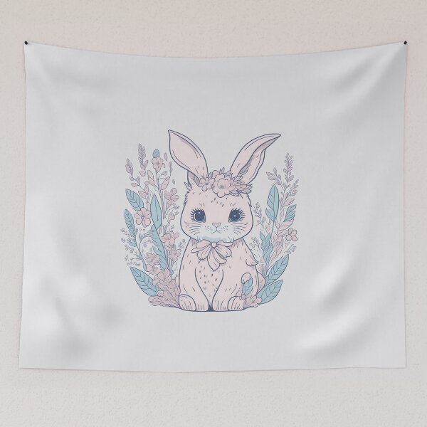 Item preview, Pink Happy Little Rabbit designed and sold by pigipeach.
