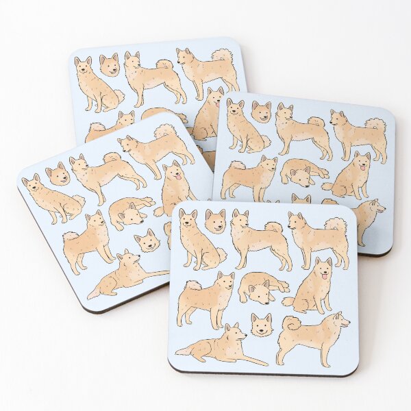 Item preview, Norwegian Buhund cute dog pattern designed and sold by Yarafantasyart.