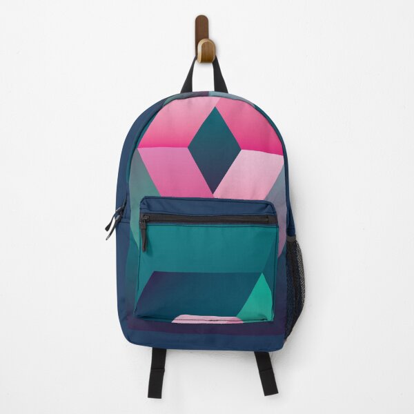 Item preview, Pink and green abstract hexagon designed and sold by IngaDesign.