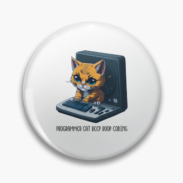 Item preview, Programmer Cat Beep Boop Coding designed and sold by PopPizzazz.