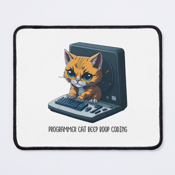 Item preview, Programmer Cat Beep Boop Coding designed and sold by PopPizzazz.