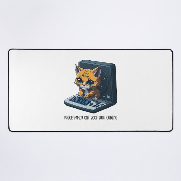 Item preview, Programmer Cat Beep Boop Coding designed and sold by PopPizzazz.